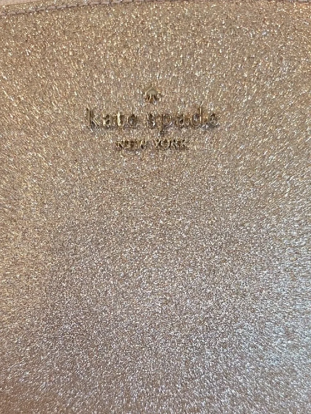 Kate Spade Pink Glitter Tote with Matching Wallet
